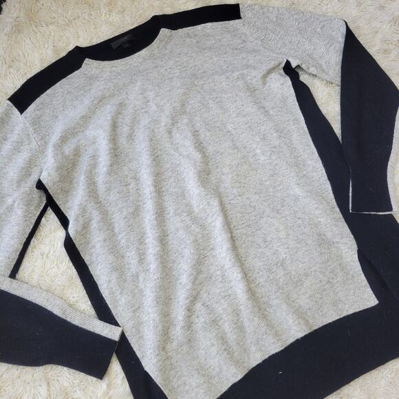 J. Crew Color Block Hi Low Sweater Tunic Wool Small - Picture 3 of 6